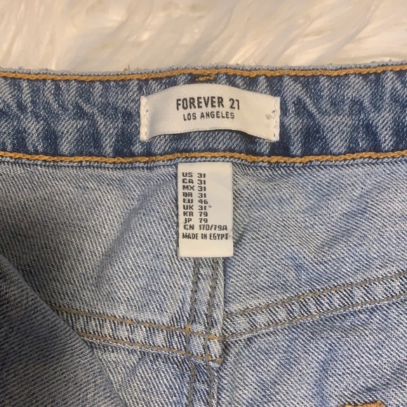 Denim Cut-Off Wide leg Pants - Picture 5 of 7